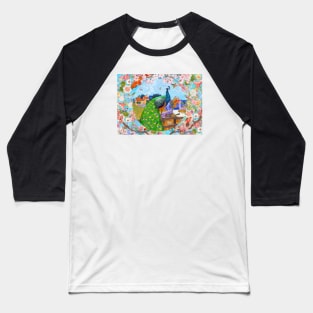 Peacock Farm Baseball T-Shirt